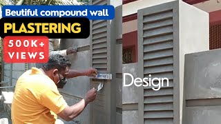 Pillar Design for compound wall//using sand and cement with simple techniques.