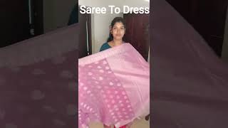 Saree To Dress Design l Tailoring for Beginners l Creative Sewing Idea