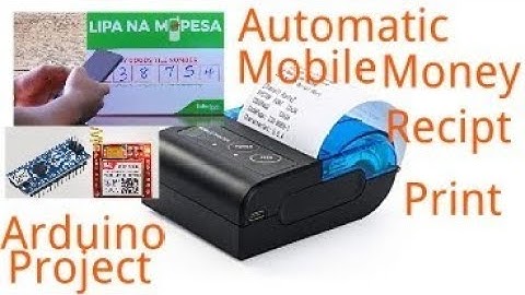 Automatic Mpesa code reciept printing with Arduino