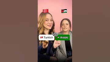 Turkish vs Arabic 🇹🇷🤍🇯🇴Which language should I do next? #turkish #arabic #languages #türkçe