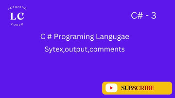 C# Sytex, output, comments
