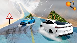 НОВЫЙ ГОД НА ТОМ СВЕТЕ! СПУСК ПО ГОЛОЛЁДУ! - BeamNG.drive Multiplayer (BeamMP)