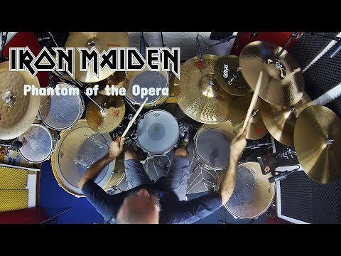 Iron Maiden - Phantom of the Opera - Clive Burr Drum Cover by Edo Sala with Drum Charts