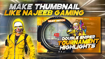 free fire shorts video | Najeeb gaming thumbnail tutorial short video @najeebgaming #shorts