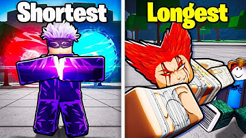 Shortest to Longest Attacks in Strongest Battlegrounds!