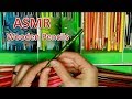 Asmr closeup wooden pencil sounds and softtalking  kiwiwhispers