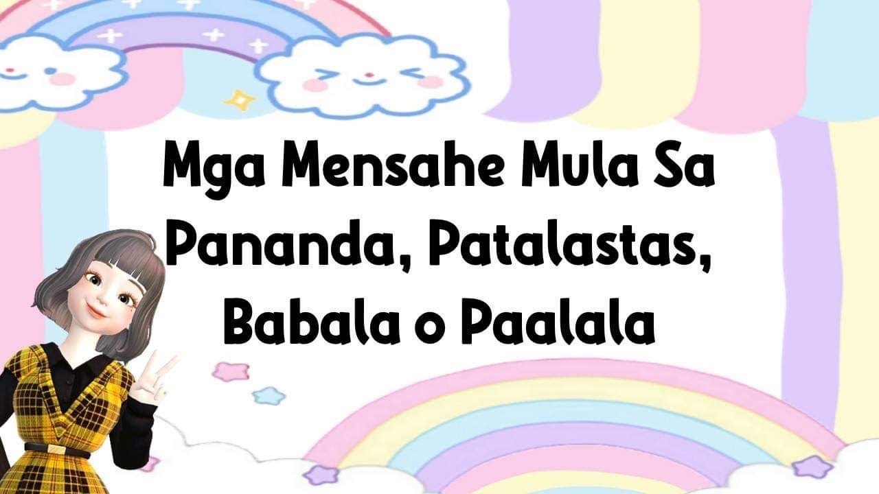 FILIPINO GRADE 1 QUARTER 2 - Mga mensahe mula sa Pananda, Patalastas