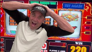 The most UNBELIEVABLE 5 minutes in Top Dollar/Pinball  History! #slots #jackpot #back2back #unreal