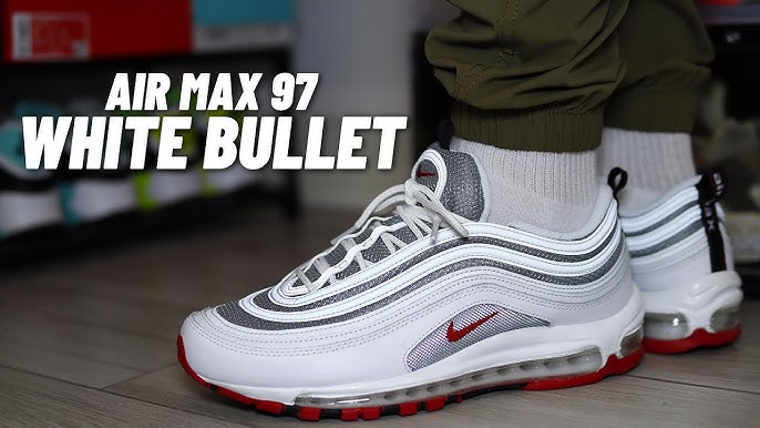 Nike Air Max 97 Black University Red on Feet Review - YouTube