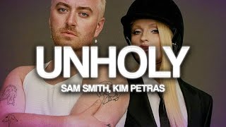 Sam Smith ft. Kim Petras - Unholy  (Lyrics Video) Sub Español
