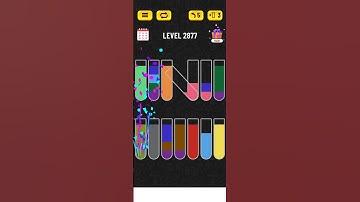 Water sort puzzle - Level 2877 #watersortpuzzle #games #level #puzzle #watersort #gaming #gameplay