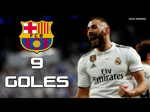 Todos los Goles de KARIM BENZEMA al FC. Barcelona ● #ElClásico