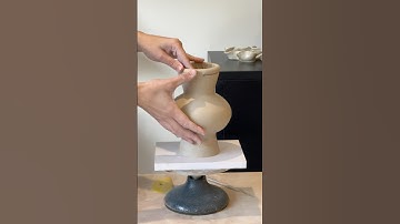 A tiny coil built vase #ceramic #coiling #ceramicpots #potteryvase #clay #ceramic #pottery #vase