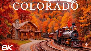 Colorado Autumn 8K Ultra HD 🇺🇸 | Fall Colors, Mountain Passes & Forest Canopies