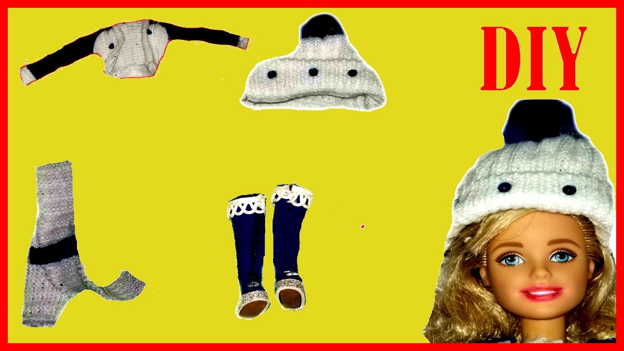 DIY DOLL CLOTHES EASY CLOTHES TUTORIAL HOW TO MAKE CLOTHES FOR