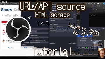 OBS realtime HTML data scraping [Tutorial]