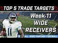 Week 11 Wide Receiver Trade Targets || ROS Value || Trade Strategy || 2020 Fantasy Football Advice