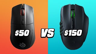 $50 vs $150 Wireless Gaming Mouse: Razer Naga Pro VS Steelseries Rival 3 - Is It Worth It?