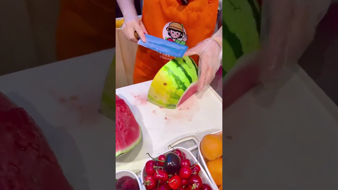  In Bio Satisfying Watermelon Cutting Fruitcutting HowTo Healthyliving Fruit Usashorts
