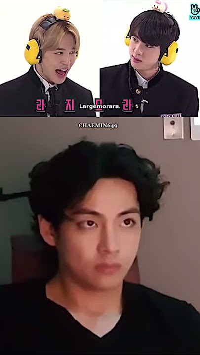taehyung reaction to bts run