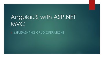 AngularJS with ASP.NET MVC [2] - Implementing CRUD operations Part 2