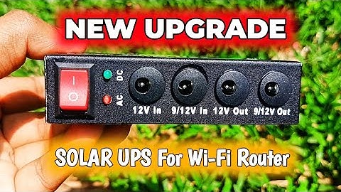 সোলার সিস্টেম Wi-Fi Router UPS | 18W Fast charge system any Android phone