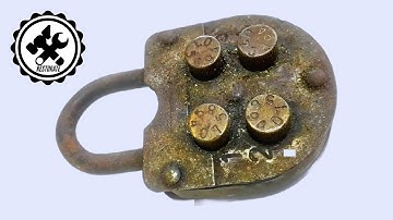 ✅ Old Soviet 4 Digit Padlock | Restoration