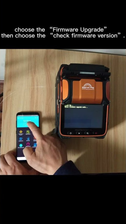 Fiber Splicer APP control of Upgrading the firmware for AI-7,AI-7C,AI-8,AI-8C,AI-9