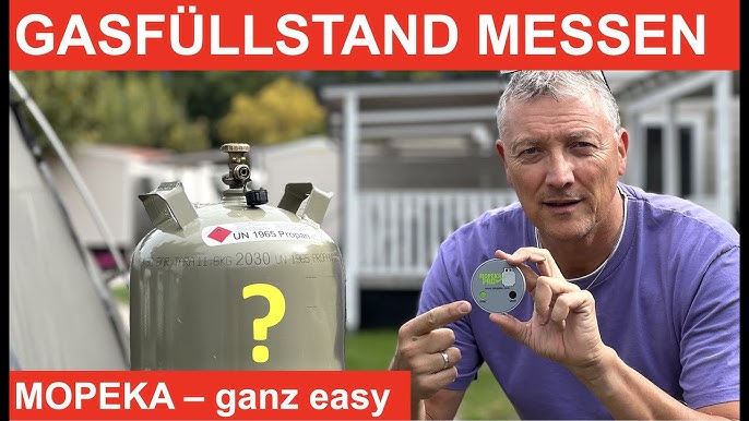 Gasstand-Anzeiger für alle üblichen Gasflaschen (Gas Level