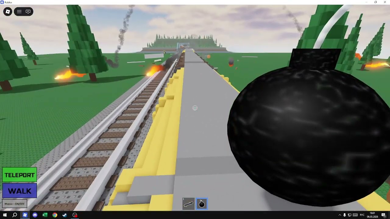 ROBLOX,Today I destroyed bridges with explosives))