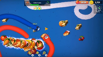 Worm zone gameplay Part #21 Oggy jack