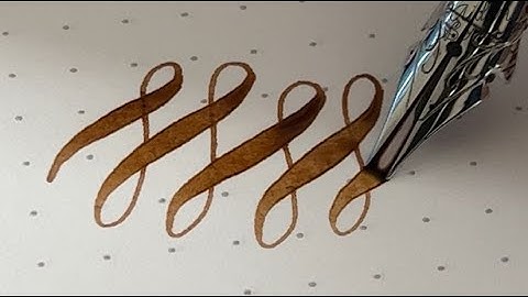 Satisfying Calligraphy - with Flex Nib Fountain Pen