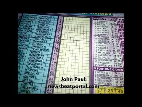 How to forecast Right-On Football Pool Fixtures - Episode 1