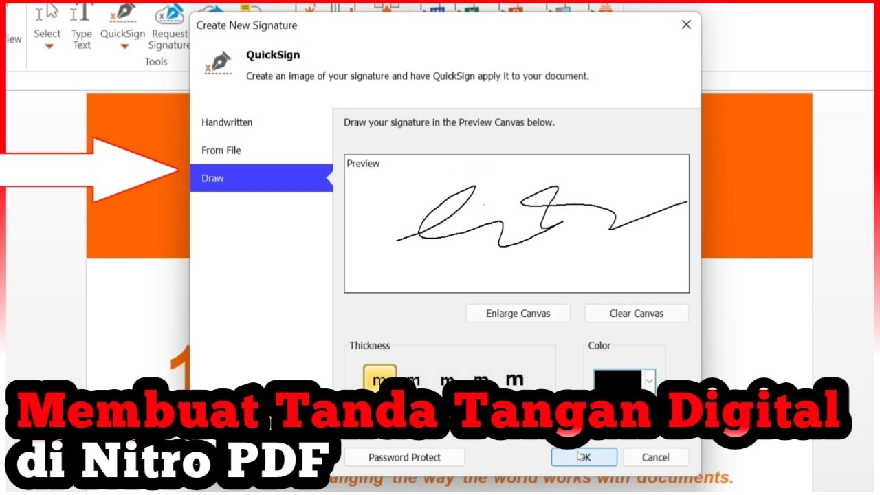 Cara membuat tanda tangan digital di nitro pdf youtube