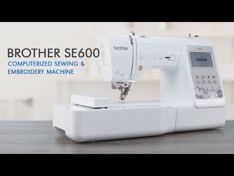 Brother SE600 Computerized Sewing and Embroidery Machine with 4&quot; x 4&quot; Embroidery Area