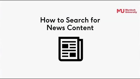 How to Search for News Content