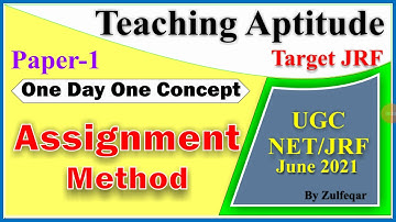 Method of Teaching (Assignment Method) for paper 1 ll UGC NET June 2021