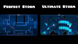 perfect storm vs Ultimate Storm: Original vs Remake Side-by-Side Comparison | Geometry Dash