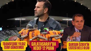 Dursun Özbek İn Li̇stesi̇ Belli̇ Oldu Galatasaray Da Hedef 12 Puan Yildiz İsi̇m Ci̇mbom A Öneri̇ldi̇