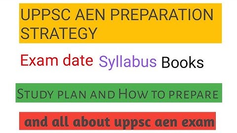 UPPSC AE 2020 Preparation Strategy | Exam Pattern | Books | 100 days plan |