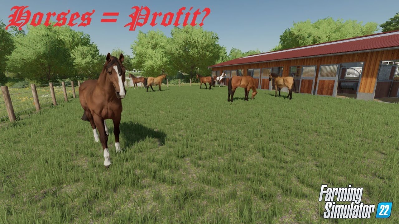 How to Raise Horses for A Profit in Farming Simulator 22 YouTube