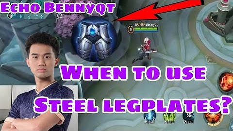 Echo Bennyqt on steel legplates ( against moskov? )