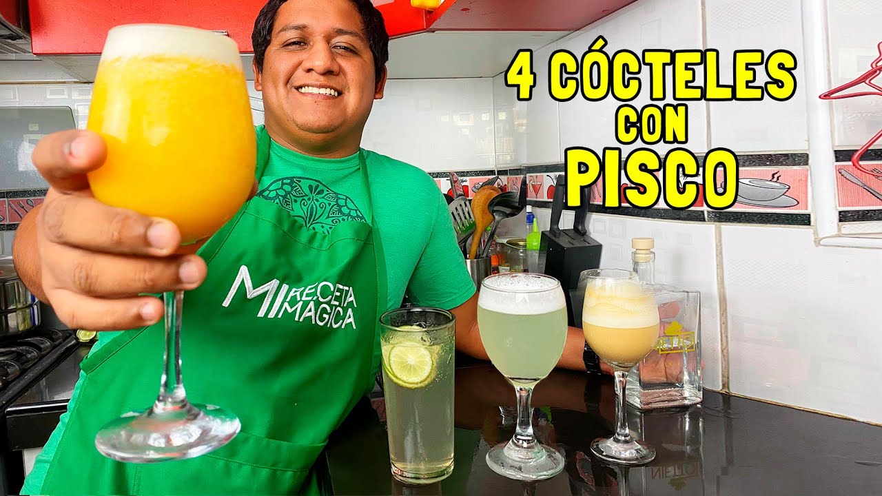 Pisco Sour | Chilcano Clásico | Cóctel de Algarrobina (Facil y Rapido) | Mi Receta magica