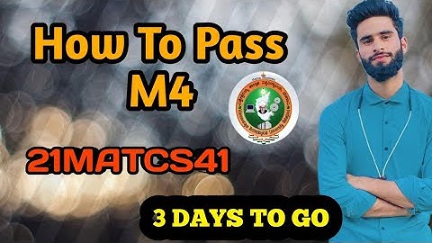 21MATCS41 VTU |Important Questions 💯