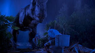 [4K HDR] 티라노사우르스 렉스의 첫 등장 | 쥬라기 공원 (Jurassic Park, 1993)