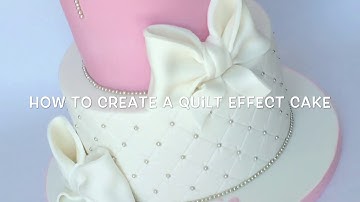 How to create a quilt effect on your cake