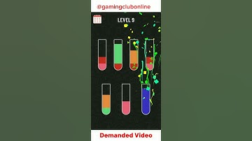 Water Sort Puzzle 😎🔥 | Water Sort Level 9 |#shortfeed #youtubeshorts #watersortpuzzle