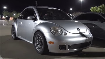 700+hp Beetle vs Procharged Mustang #1320video
