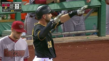 ARI@PIT: Cervelli rips RBI single to left-center