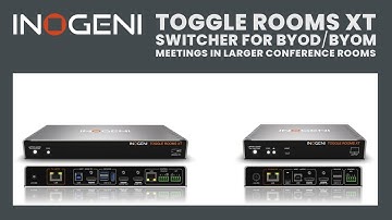 INOGENI ships Toggle Rooms XT switcher for BYOD/BYOM meetings in larger conference rooms